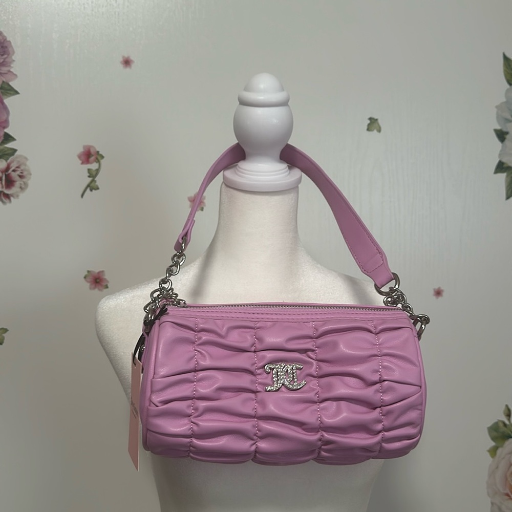 Juicy Couture Run the world shoulder bag in Fondant Pink